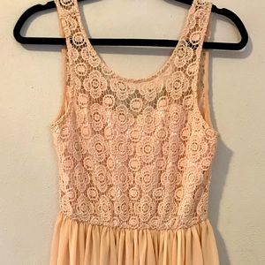 LUSH brand from Urban Outfitters. Ballerina Style Powder Pink Dress. Size M